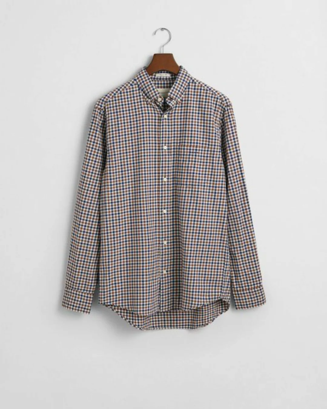 Gant Hemd Twill Gingham Multicolour - Größe L günstig online kaufen