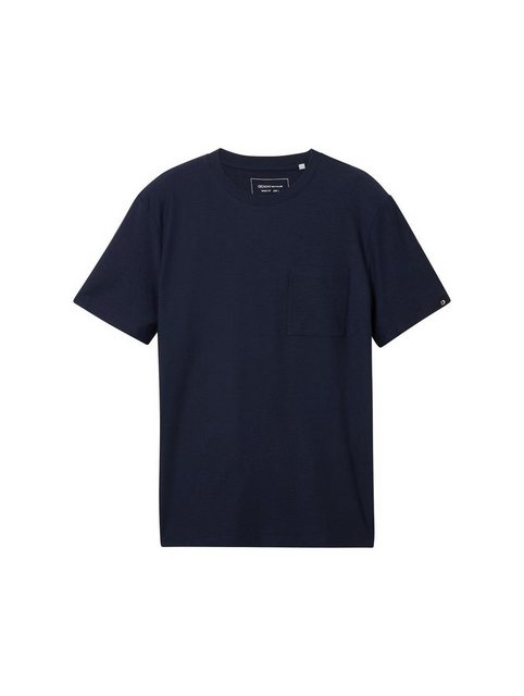 TOM TAILOR Denim T-Shirt structured t-shirt with pocket günstig online kaufen