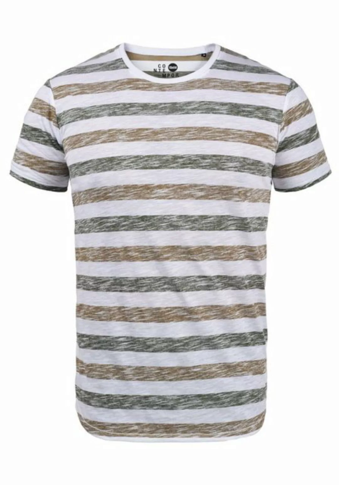 !Solid Rundhalsshirt SDTet Kurzarmshirt mit Streifen günstig online kaufen