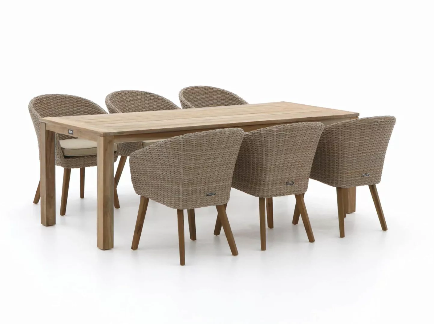 Intenso Tropea/ROUGH-S 220 cm Gartenmöbel-Set 7-teilig günstig online kaufen