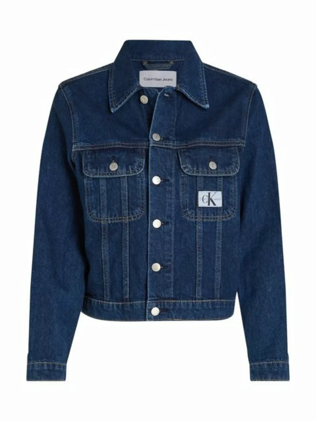 Calvin Klein Jeans Jeansjacke CROPPED 90s DENIM JACKET mit Brusttaschen günstig online kaufen