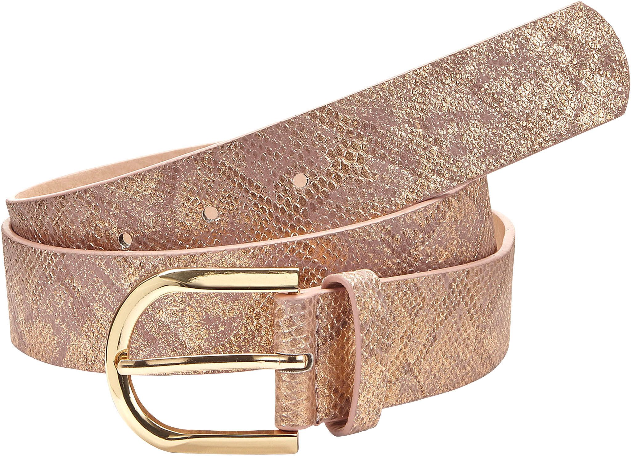 LASCANA Hüftgürtel Hosengürtel im Metallic-Look, Gürtel, günstig online kaufen
