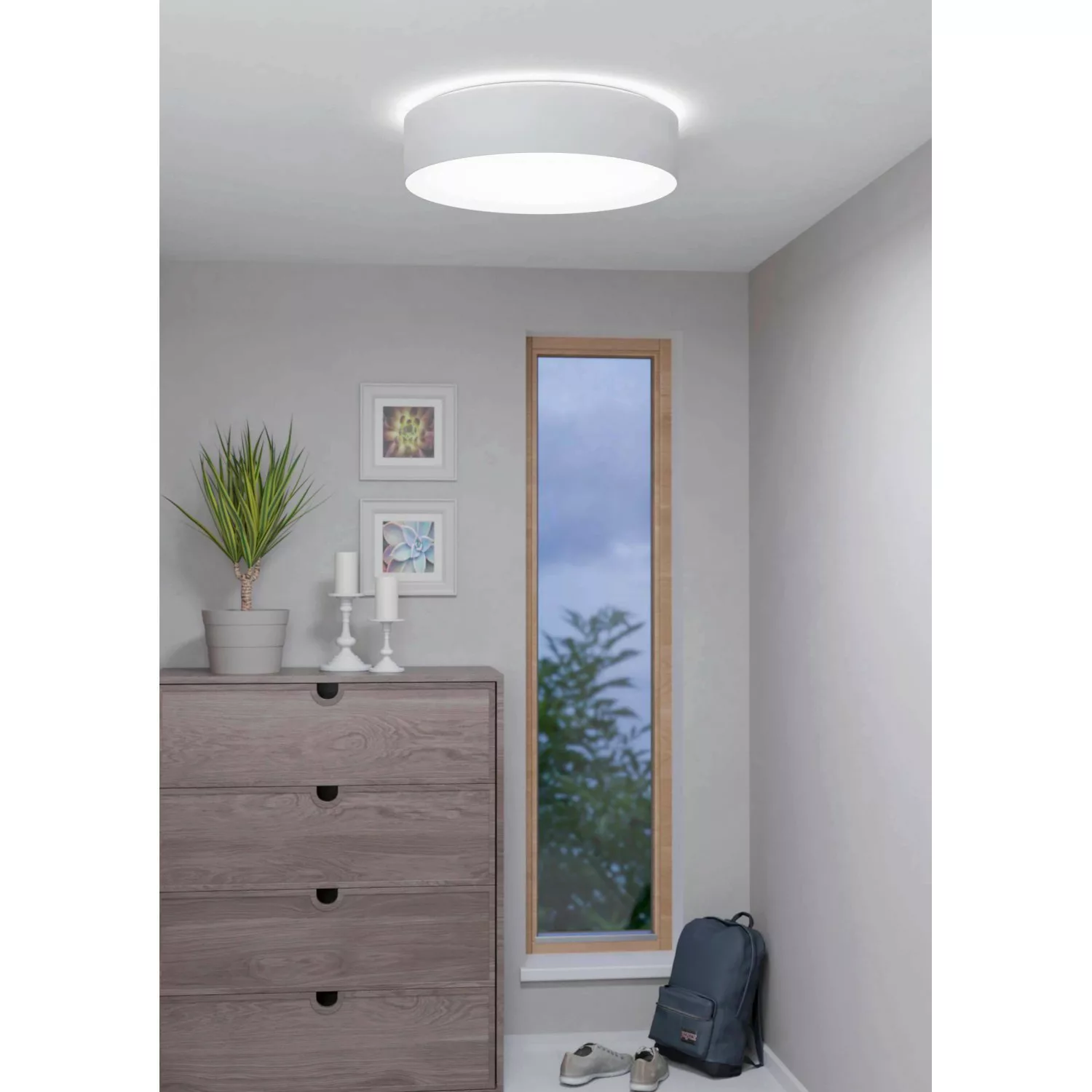 EGLO connect Romao-Z LED-Deckenlampe, Ø57cm, grau günstig online kaufen