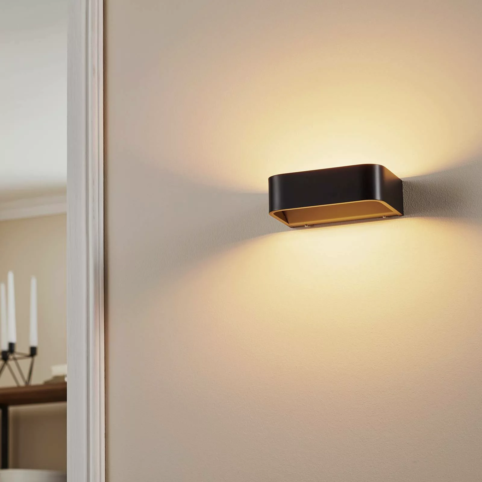 Rotaliana Frame W1 LED-Wandlampe schwarz 3.000 K günstig online kaufen