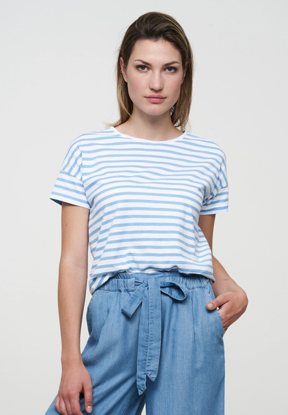 Damen T-shirt Aus Baumwolle (Bio) | T-shirt Cherry Stripes Recolution günstig online kaufen