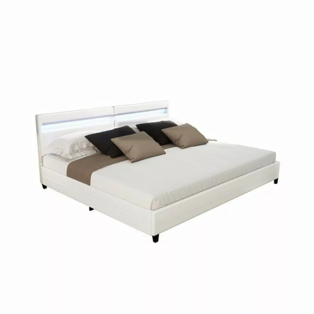 HOME DELUXE Bett LED Bett NUBE mit Schubladen 200 x 200 cm & 270 x 200 cm ( günstig online kaufen