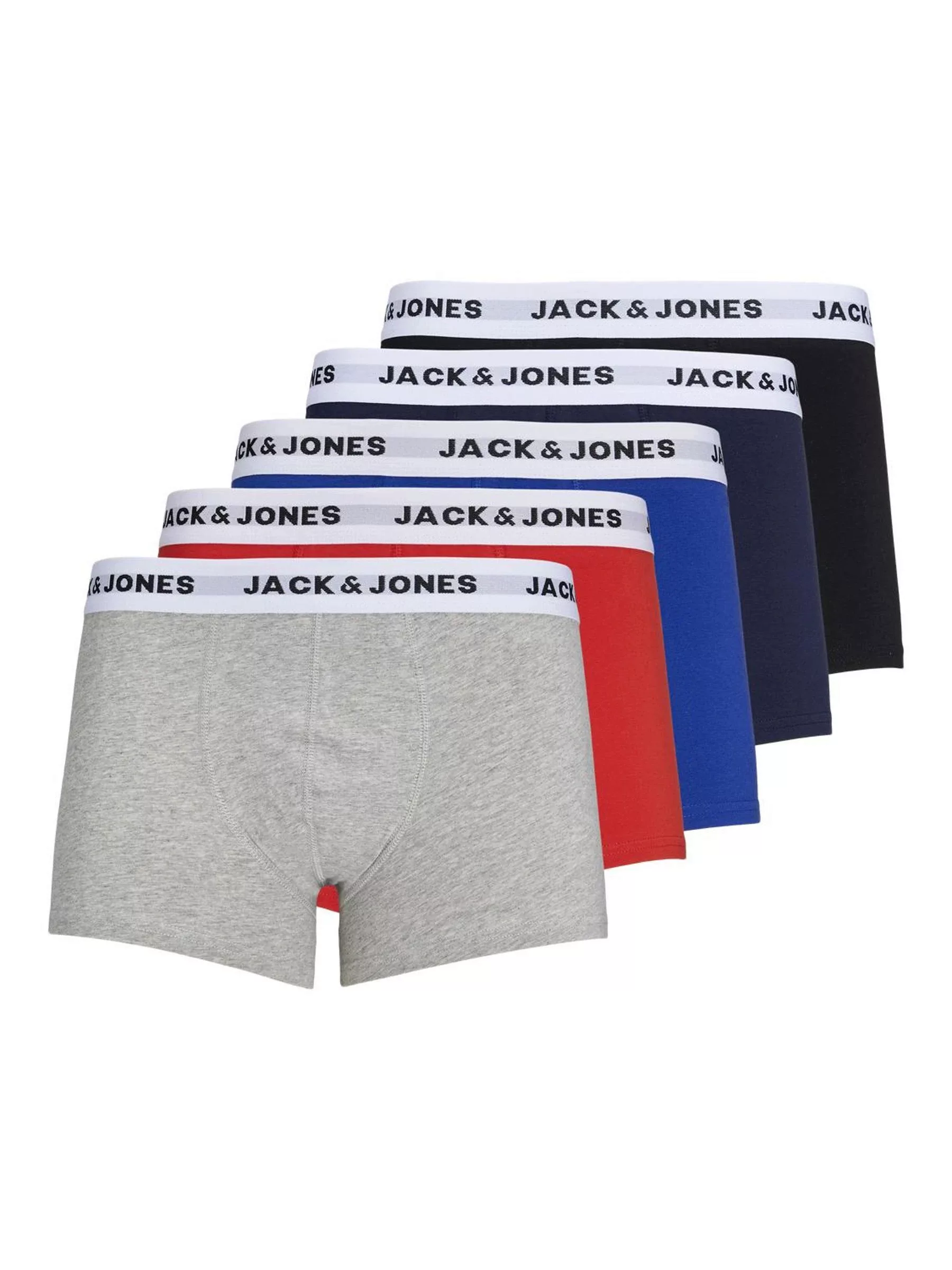 Jack & Jones Boxershorts "JACWHITE TRUNKS 5-PACK", (Packung, 5 St.) günstig online kaufen