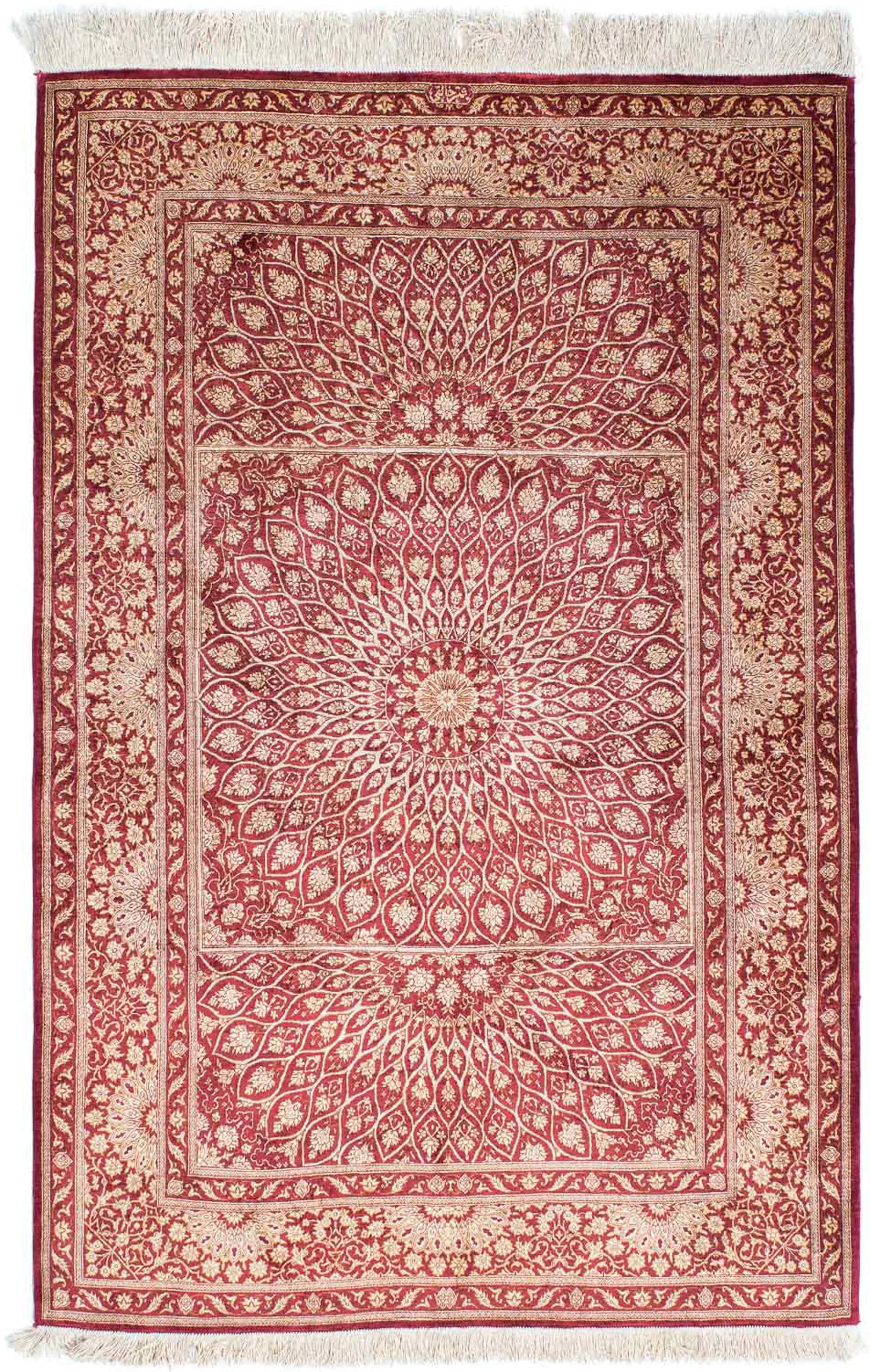 morgenland Orientteppich »Perser - Ghom - 151 x 100 cm - dunkelrot«, rechte günstig online kaufen
