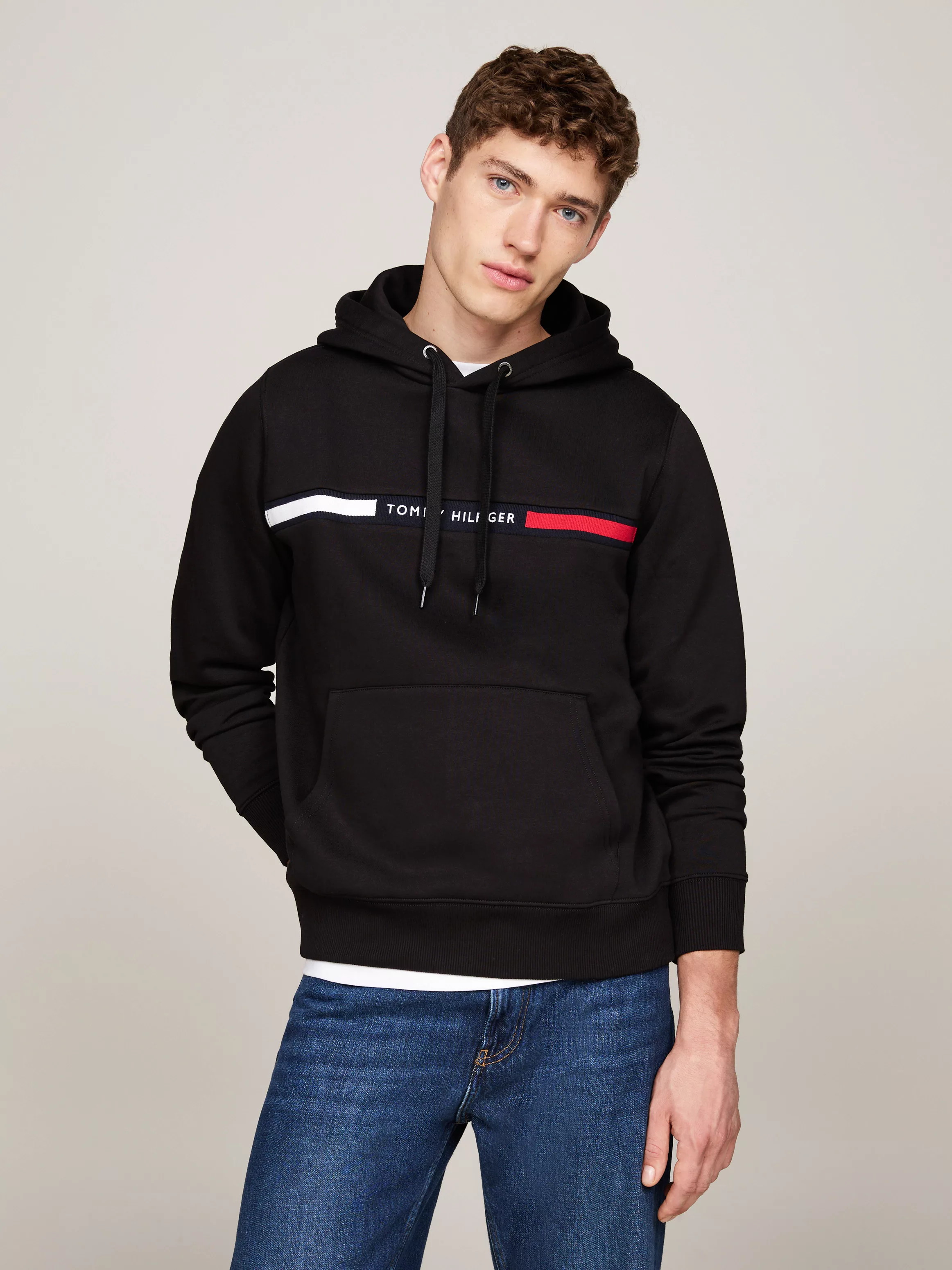 Tommy Hilfiger Kapuzensweatshirt "HILFIGER CHEST INSERT HOODY", mit Kapuze, günstig online kaufen