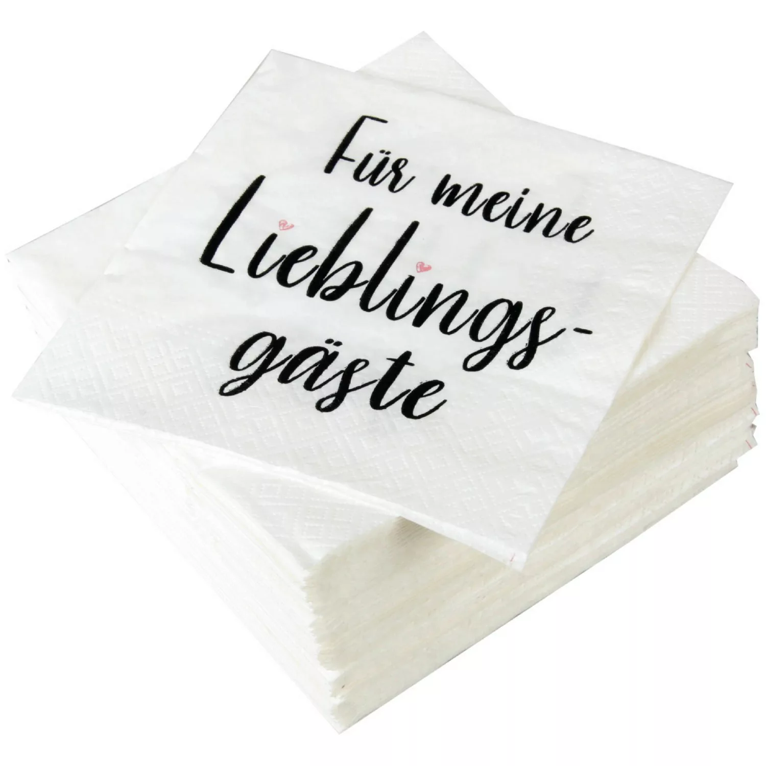 Bestlivings Servietten 33 x 33 cm Für Meine Lieblingsgäste 3 Lagig 80er Pac günstig online kaufen