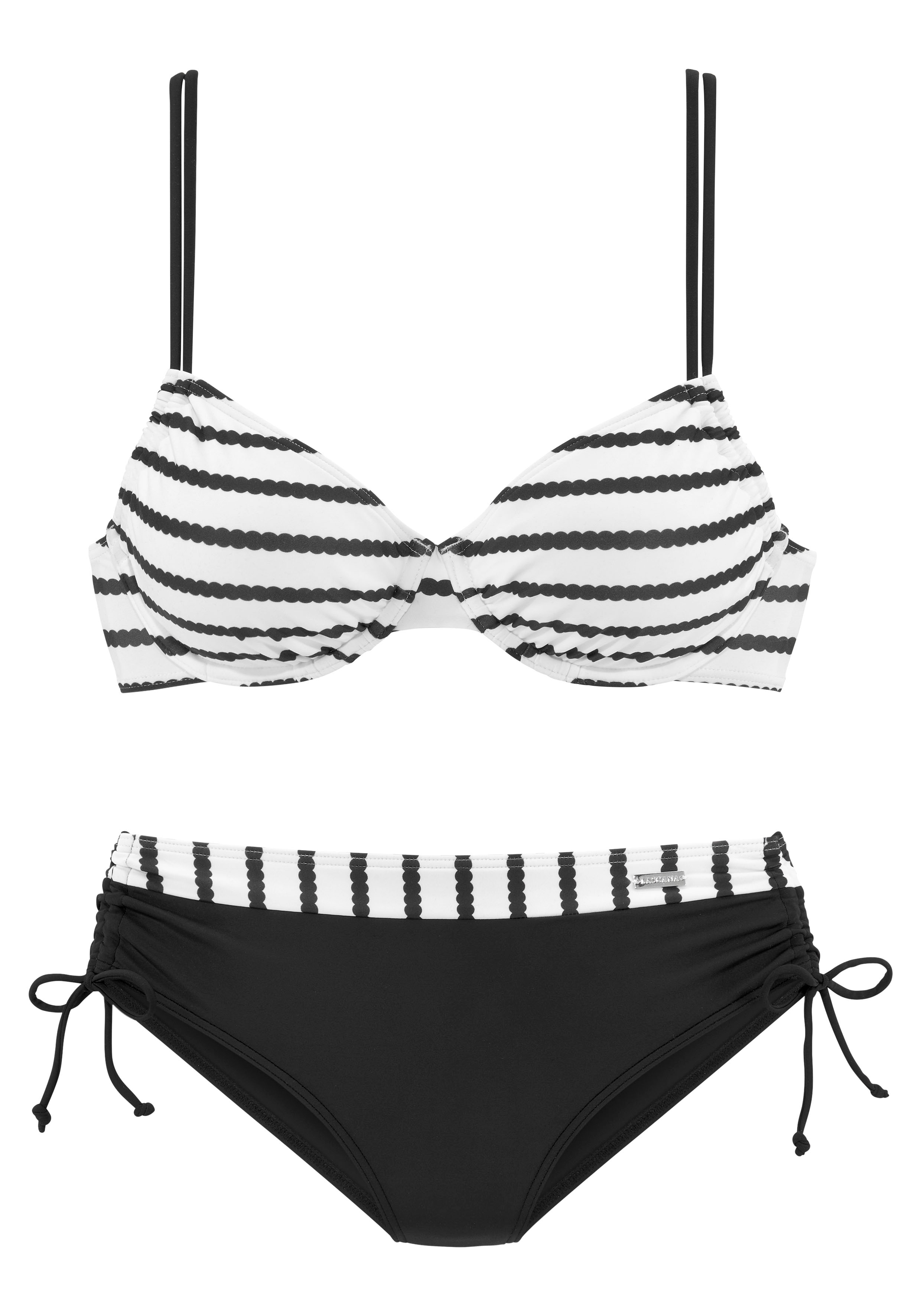 LASCANA Bügel-Bikini, mit höherer geschnittener Bikini-Hose günstig online kaufen