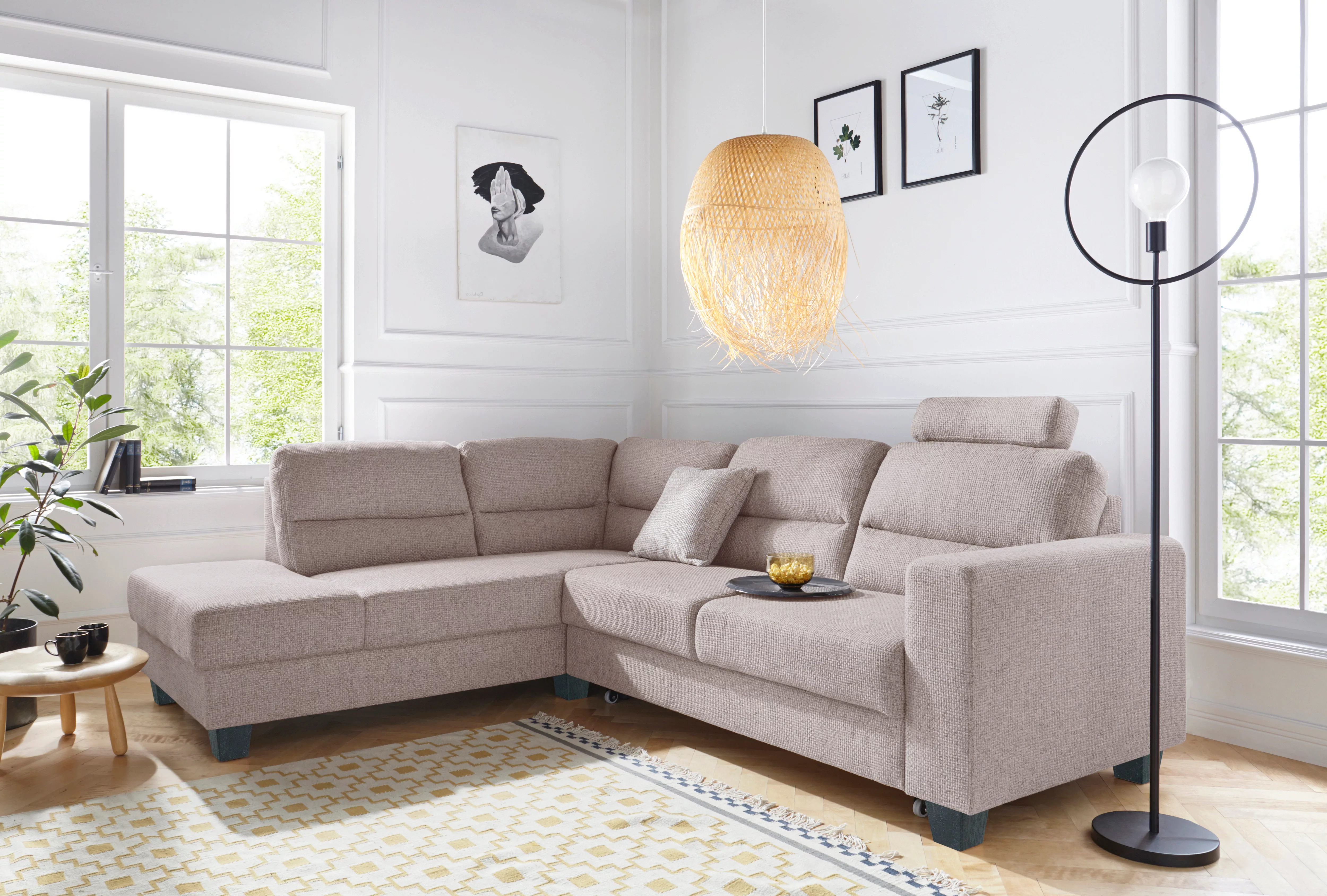 TRENDMANUFAKTUR Ecksofa "Chamber, zeitlos & elegant, bequem, L-Form", inklu günstig online kaufen