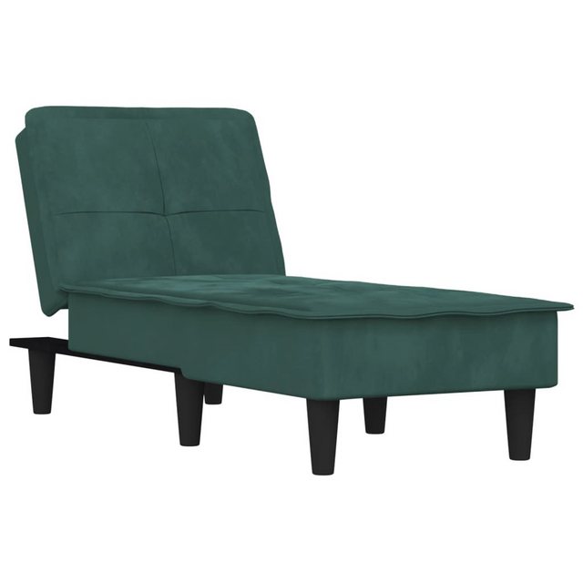 vidaXL Chaiselongue Chaiselongue Schwarz Samt, 1 Teile günstig online kaufen