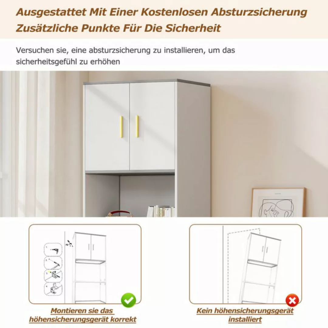 MODFU Vitrine Küchen-Highboards, Wohnzimmerständer, Bücherregale (Freistehe günstig online kaufen