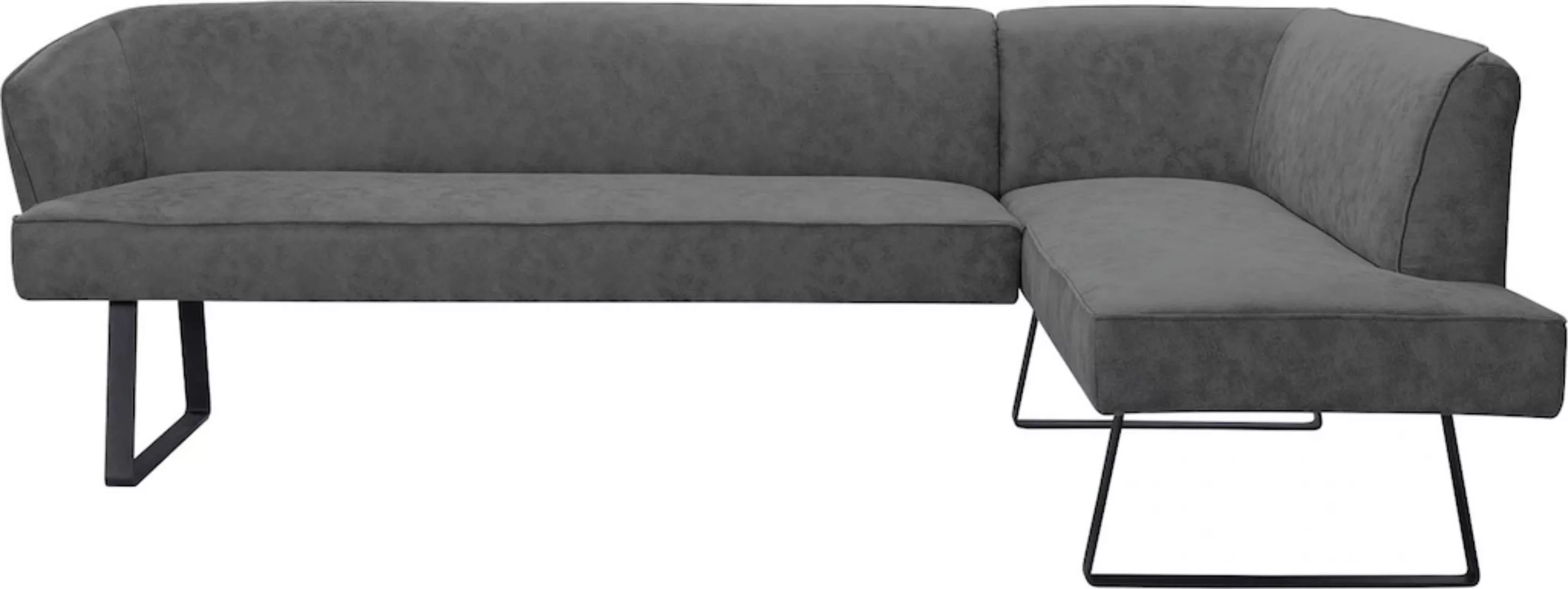 exxpo - sofa fashion Eckbank "Americano", mit Keder und Metallfüßen, Bezug günstig online kaufen