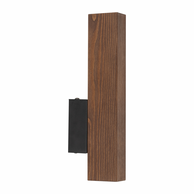 LED-Holzwandleuchte Teo, walnuss, 31 cm, 3000 K günstig online kaufen