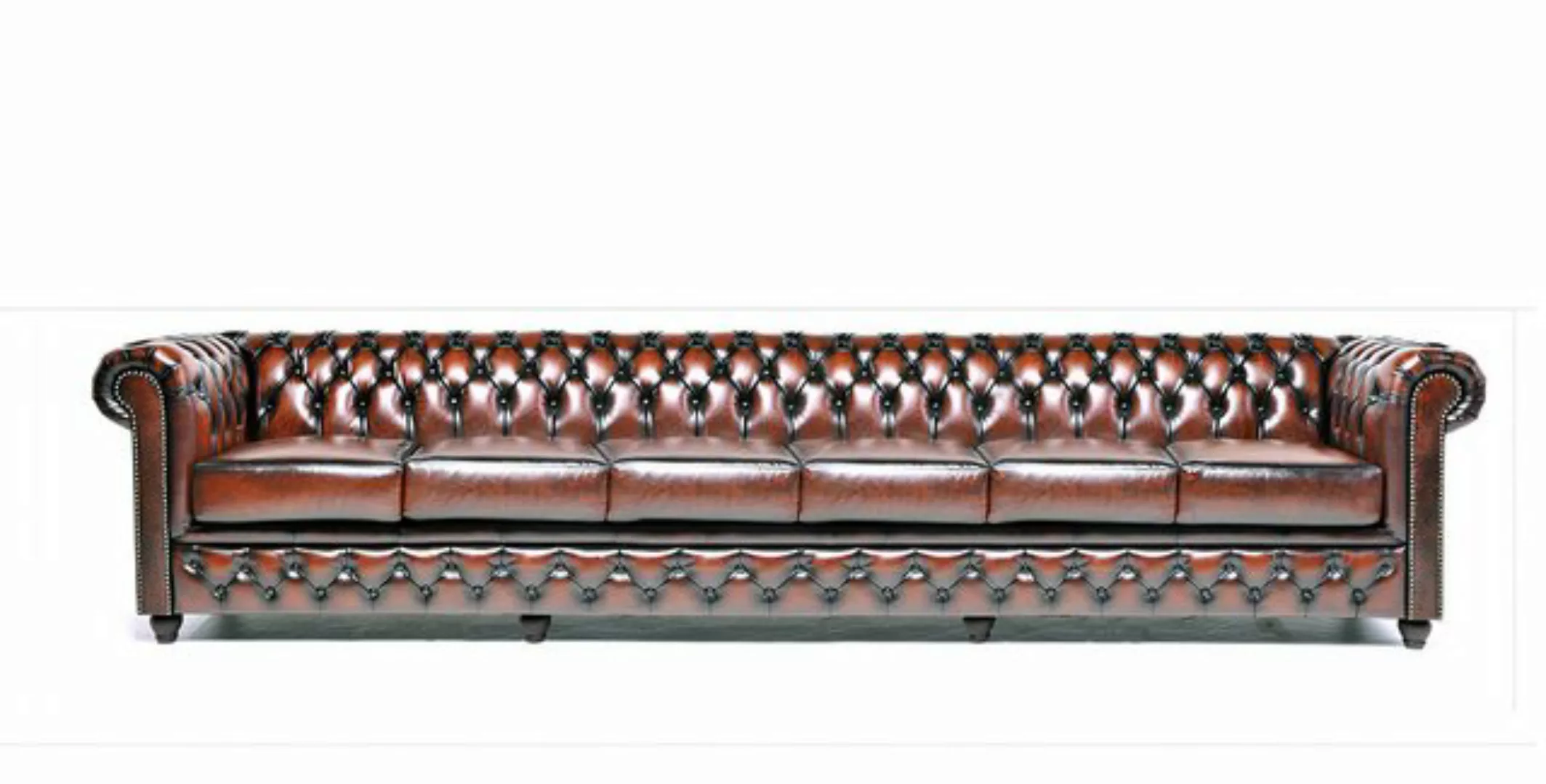 Xlmoebel Sofa XXL Großes Sofa Club Lounge Disko Möbel 6-Sitzer Braun Cheste günstig online kaufen