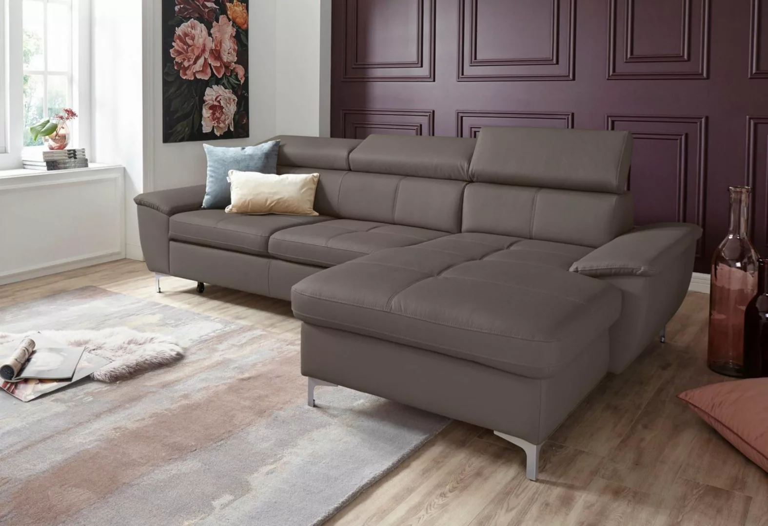 exxpo - sofa fashion Ecksofa "Azzano, komfortabel und bequem, tolle Detailv günstig online kaufen