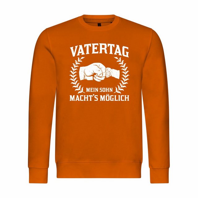 deinshirt Rundhalspullover Herren Sweatshirt Vatertag mein Sohn machts mögl günstig online kaufen