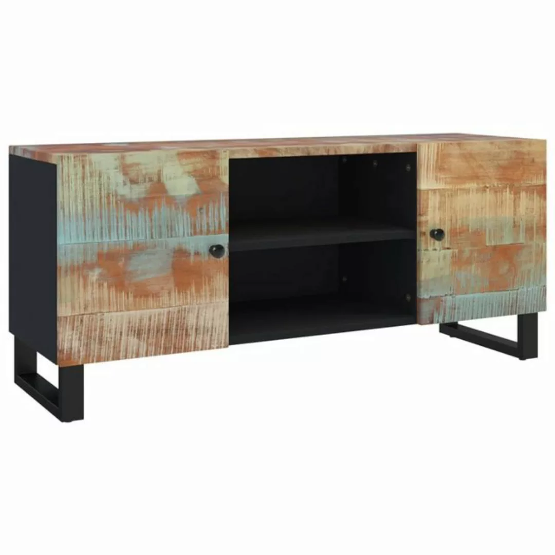 furnicato TV-Schrank 105x33x46 cm Altholz Massiv (1-St) günstig online kaufen