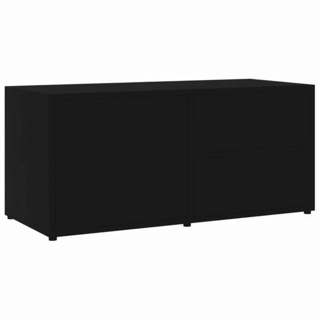 vidaXL TV-Schrank TV-Schrank Schwarz 80x34x36 cm Spanplatte Lowboard günstig online kaufen