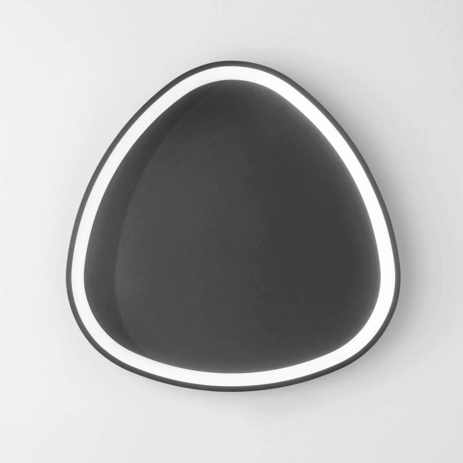 LED-Wandleuchte Bezi, schwarz, Ø 65 cm, Aluminium, dim., CCT günstig online kaufen