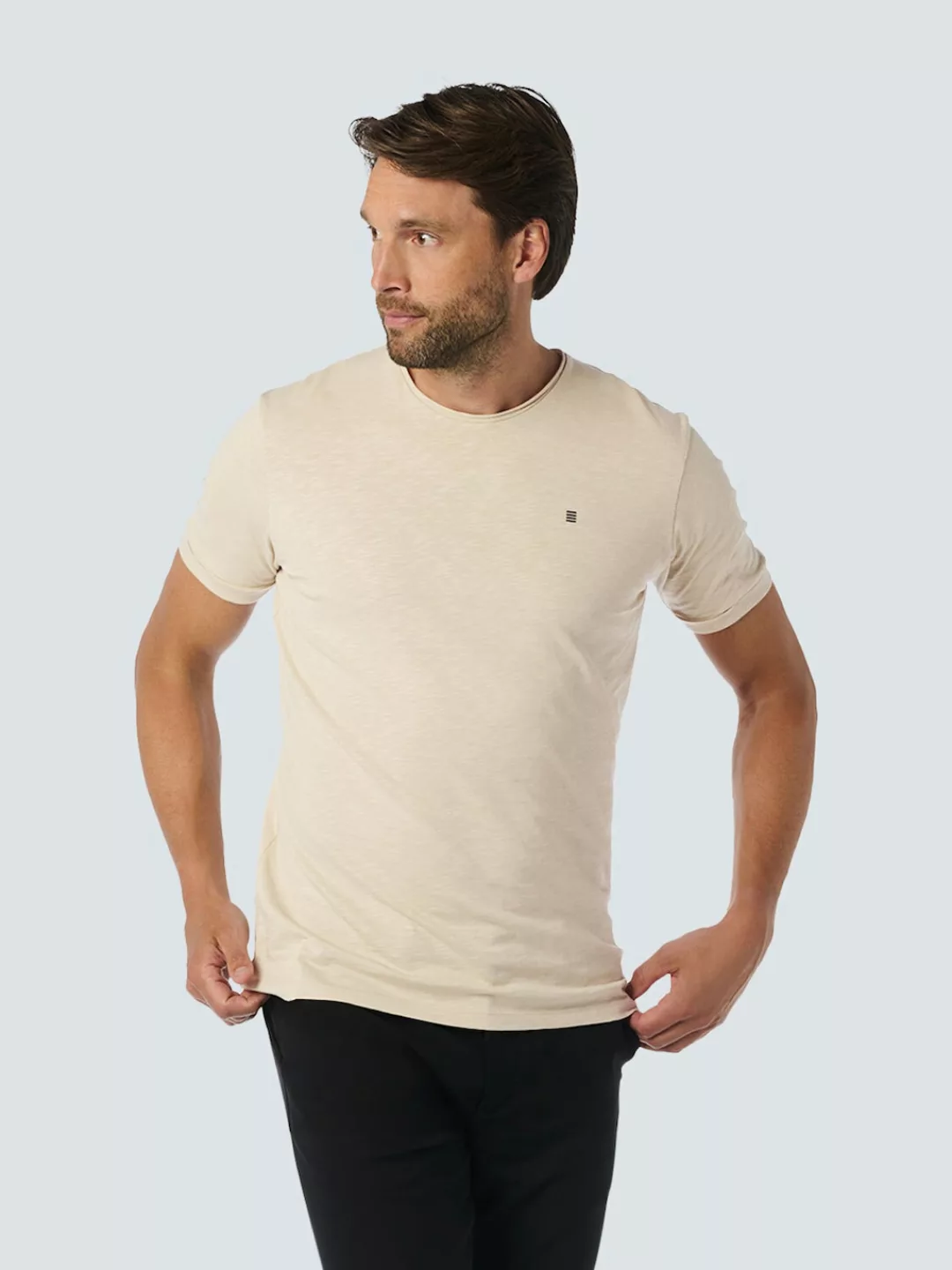 NO EXCESS T-Shirt - Basic T-Shirt Herren - Kurzarm Shirt einfarbig - T-Shir günstig online kaufen