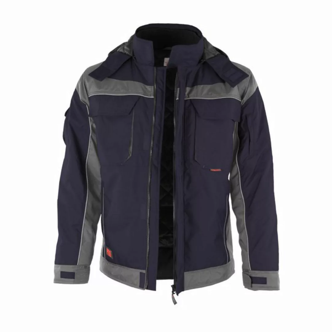 Qualitex Workwear Winterjacke Winterjacke "PRO" marine/grau, Gr. XL günstig online kaufen