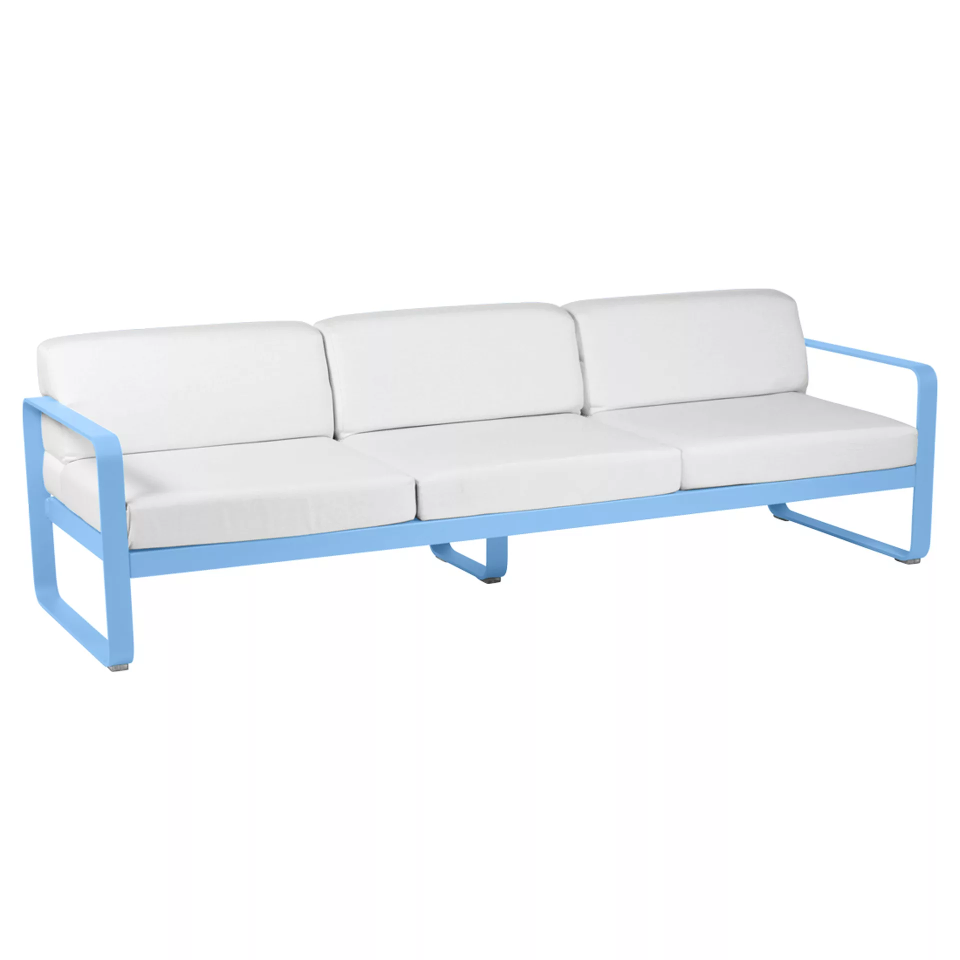 Bellevie 3-Sitzer Lounge-Sofa E1 Maya-Blau 81 Grauweiß günstig online kaufen