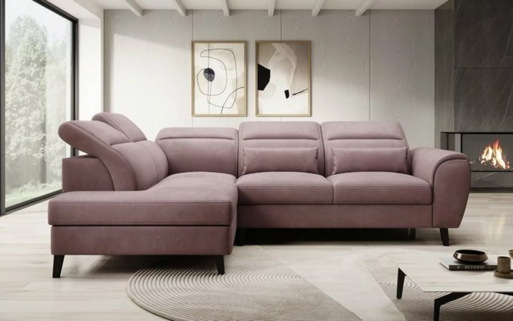 Luxusbetten24 Sofa Designer Sofa Nobile, mit verstellbarer Rückenlehne günstig online kaufen