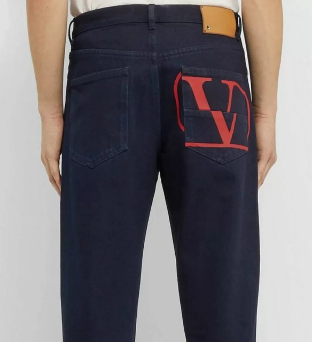 Valentino 5-Pocket-Jeans VALENTINO MENS ICONIC LOGO JEANS HOSE DENIM PANTS günstig online kaufen