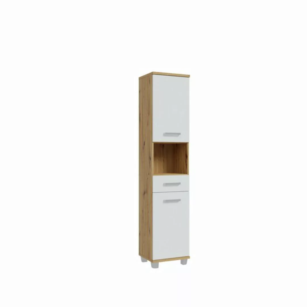 freiraum Seitenschrank Veris in Artisan Eiche/ Secret Grey - 40,2x186,8x34, günstig online kaufen