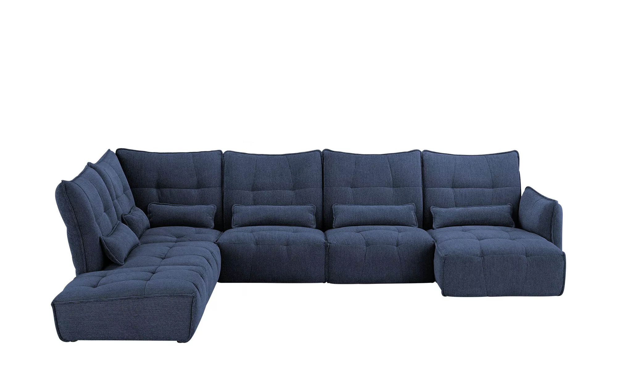 bobb Wohnlandschaft  Jeaneva ¦ blau ¦ Maße (cm): B: 275 H: 101 T: 428 Polst günstig online kaufen