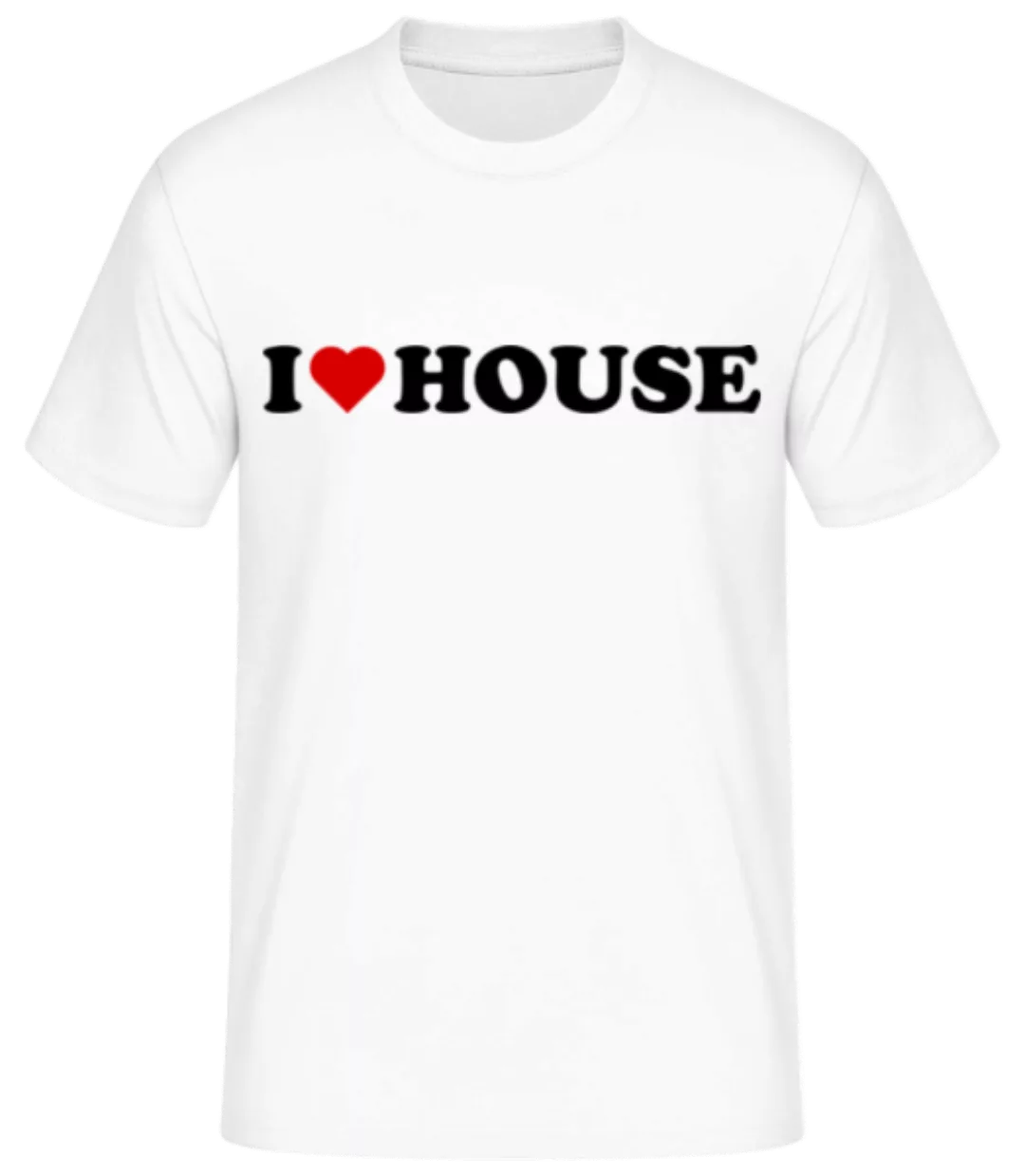 I Love House · Männer Basic T-Shirt günstig online kaufen