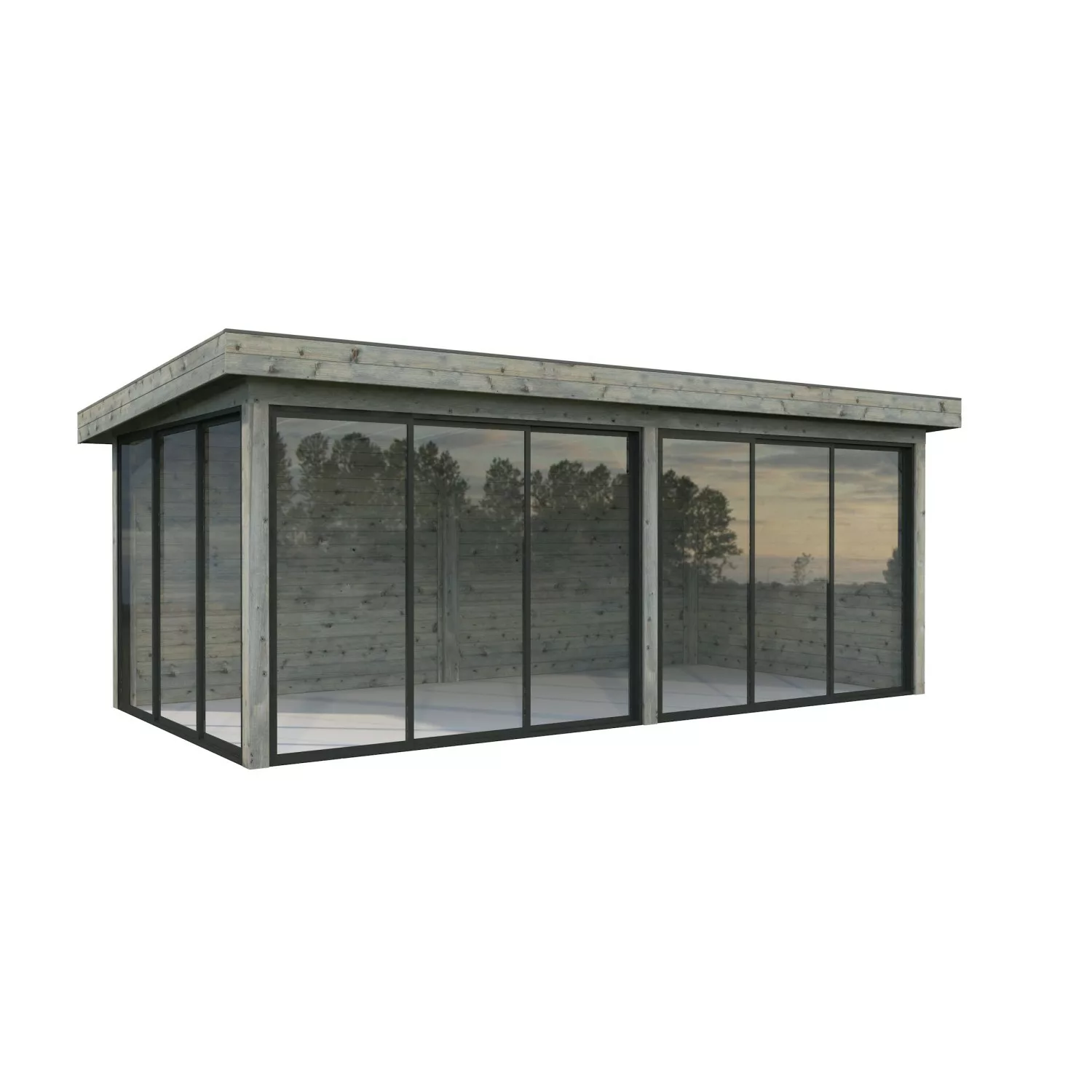 Palmako Pavillon Lenna Set 402 Slide Grau Tauchgrundiert 588 cm x 300 cm FS günstig online kaufen