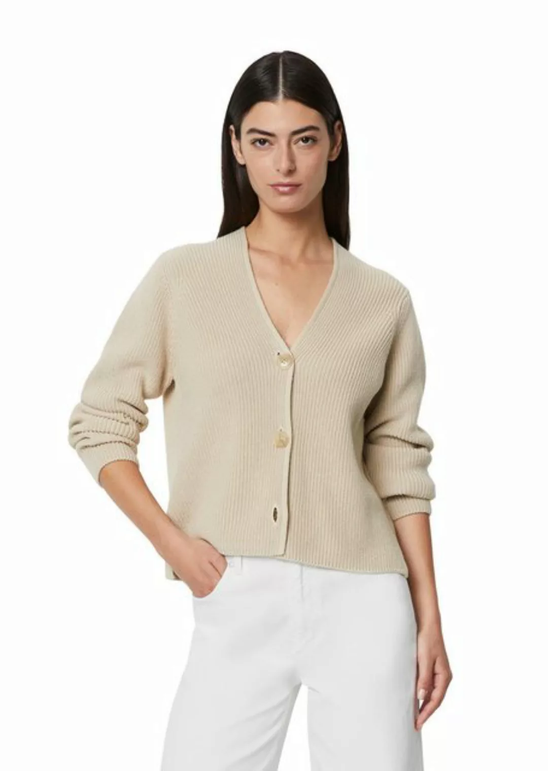 Marc O'Polo Cardigan aus Heavy-Weight-Organic-Cotton günstig online kaufen