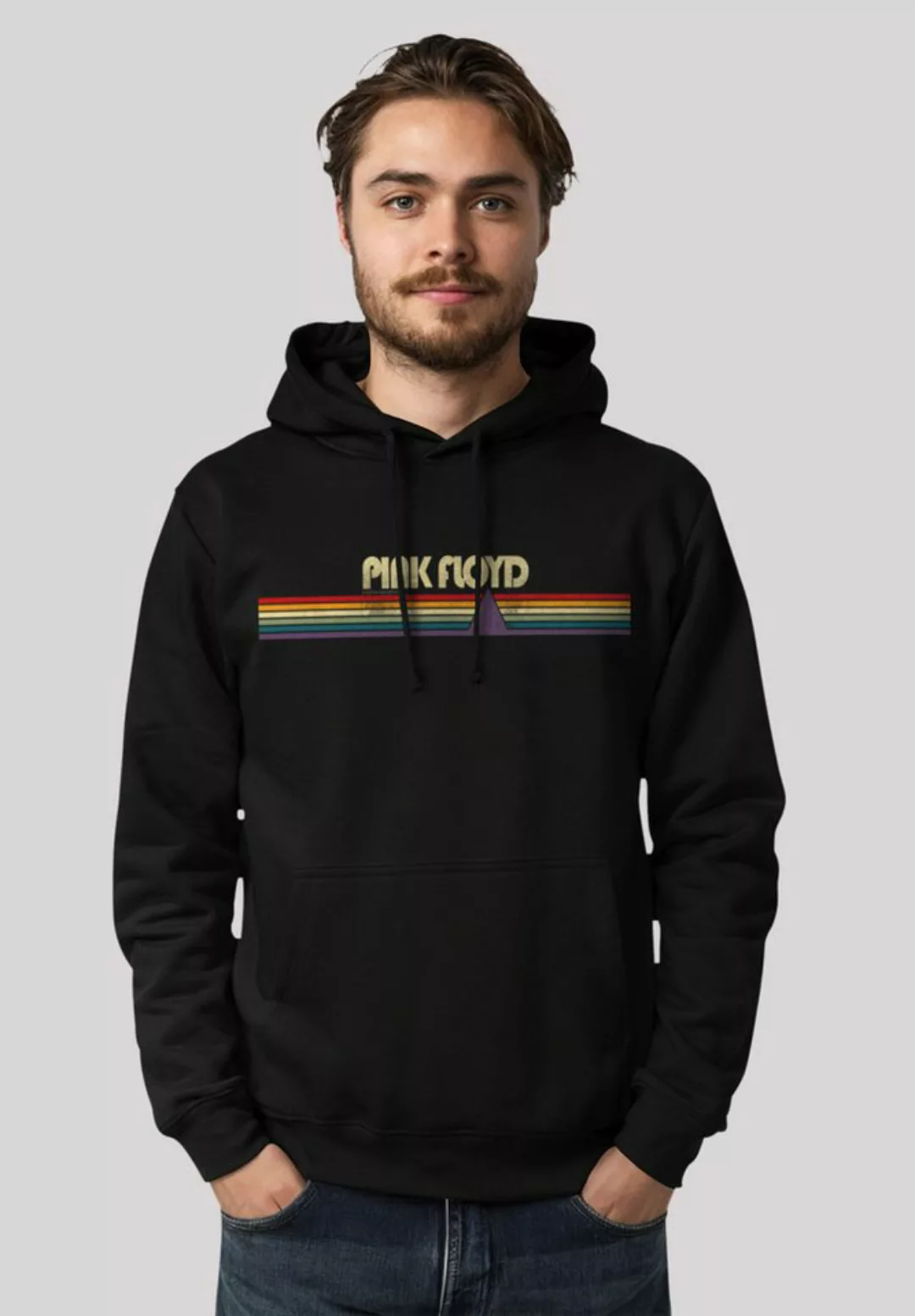 F4NT4STIC Kapuzenpullover Pink Floyd Prism Retro Stripes Premium Qualität günstig online kaufen