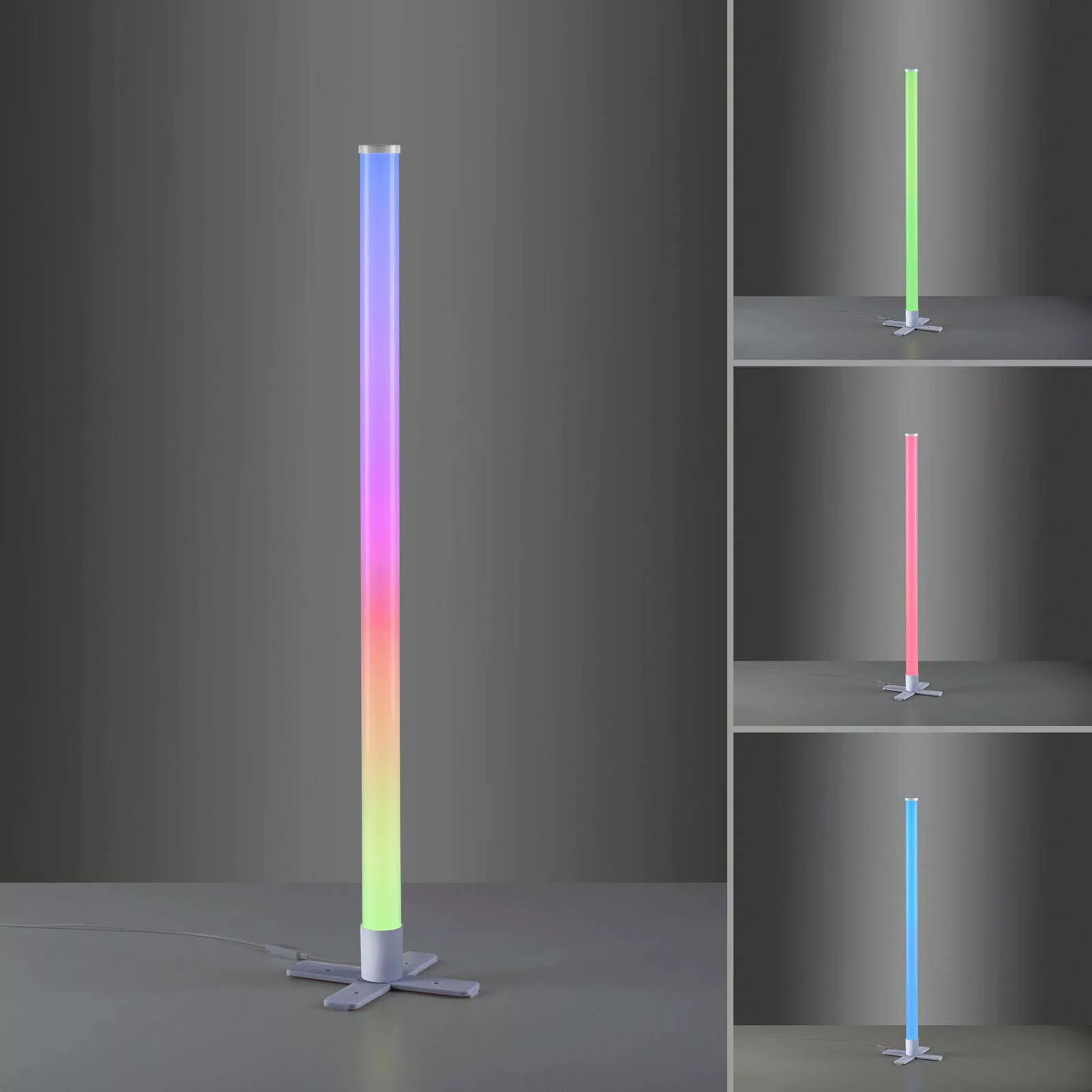 LED-Stehleuchte Ringo, RGB mit 3 Musik-Synch-Modi günstig online kaufen