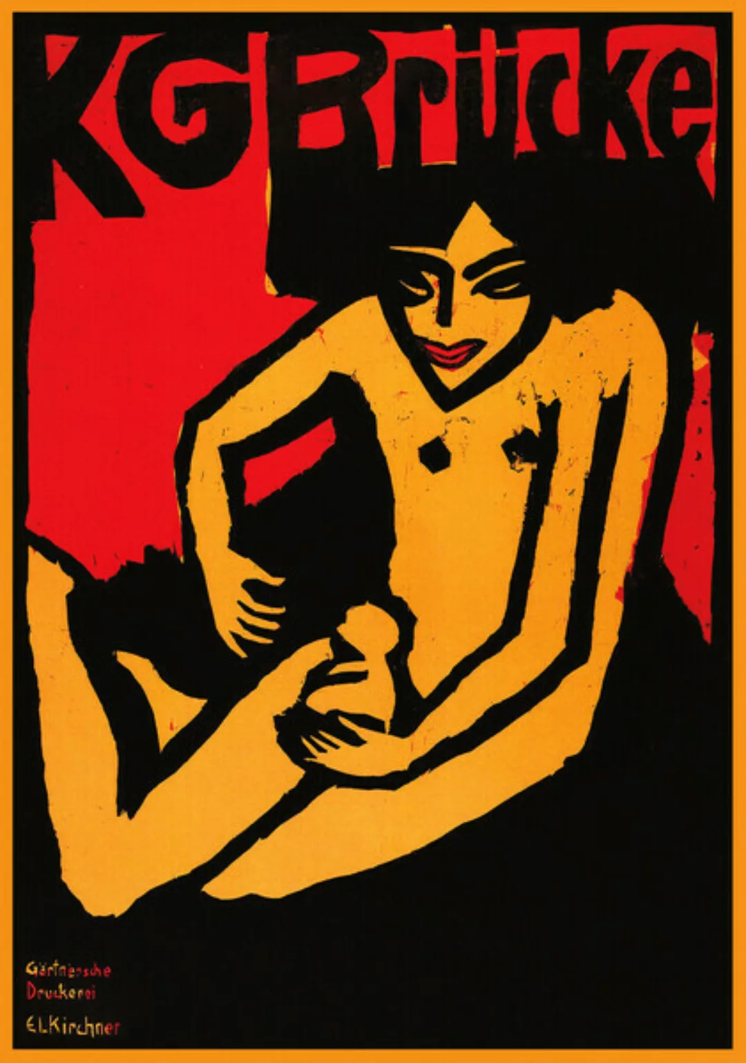 Poster / Leinwandbild - Ernst Ludwig Kirchner: Kg Brücke günstig online kaufen