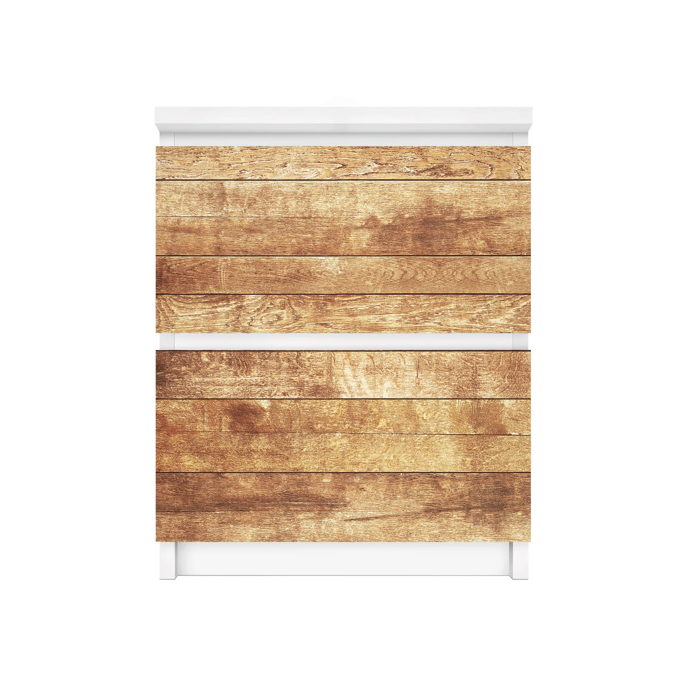 Möbelfolie für IKEA Malm Kommode 2 Schubladen Nordic Woodwall günstig online kaufen