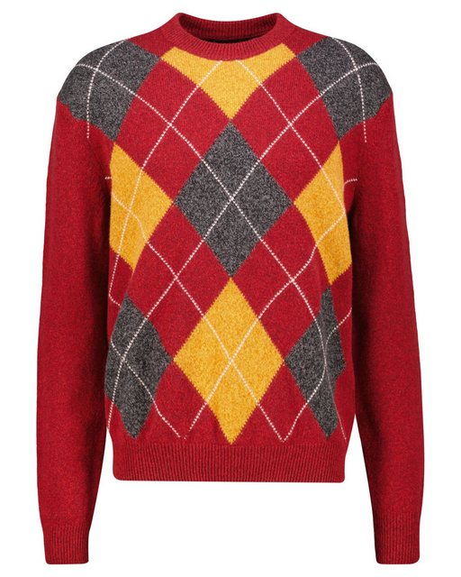 Gant Strickpullover Herren Strickpullover mit Wolle ARGYLE Regular Fit (1-t günstig online kaufen