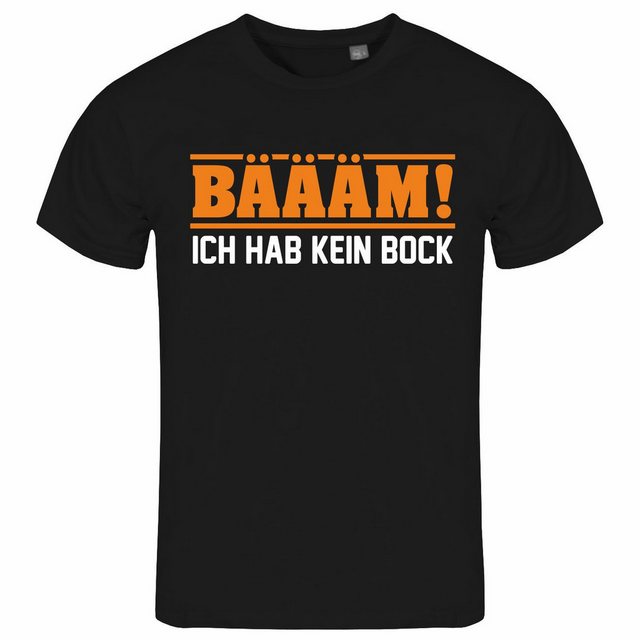 deinshirt Print-Shirt Herren T-Shirt BÄÄÄM Ich hab kein bock mehr ORANGE Fu günstig online kaufen