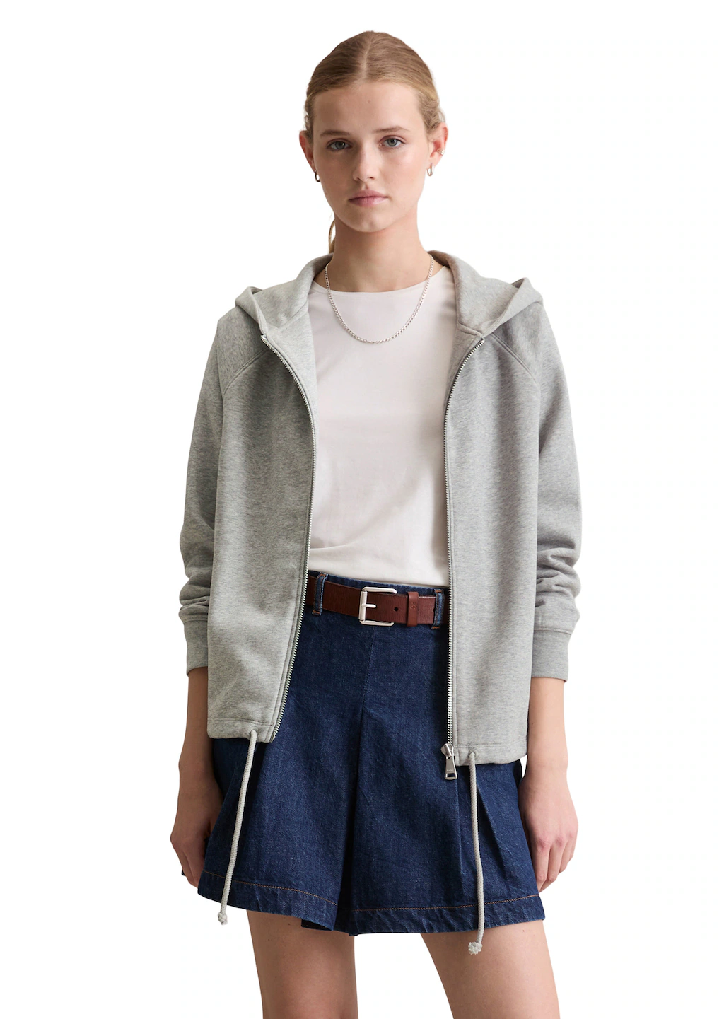 Marc OPolo DENIM Sweatjacke "aus softem Bio-Baumwolle-Mix" günstig online kaufen