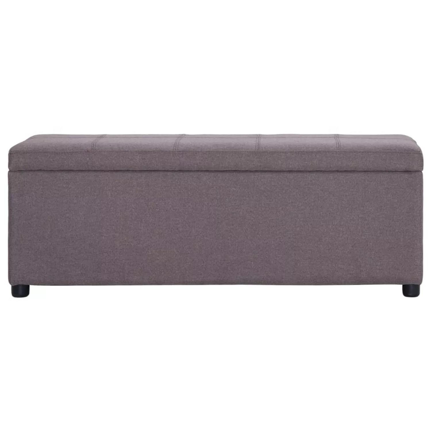 Bank Mit Staufach 116 Cm Taupe Polyester günstig online kaufen