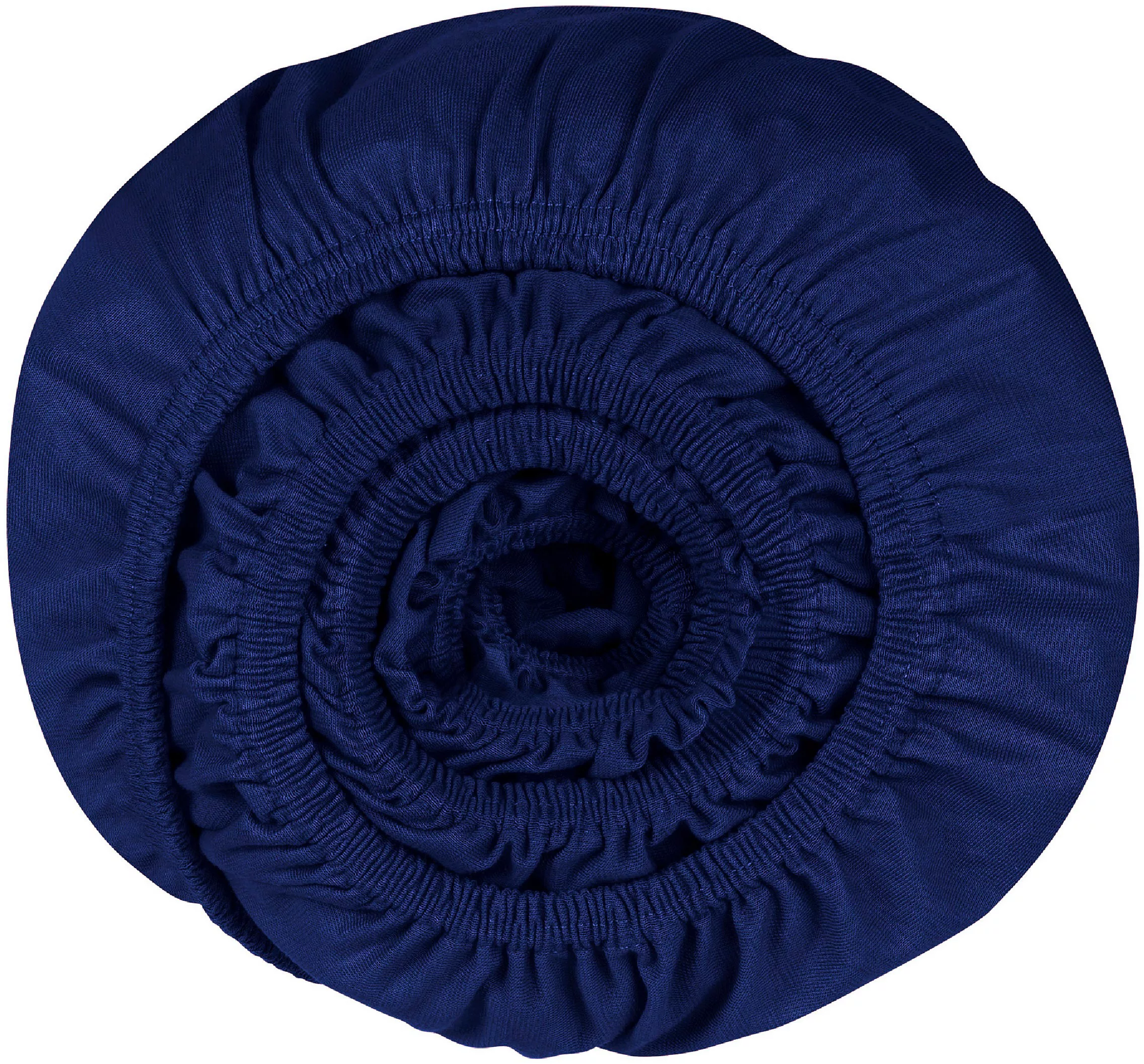 SCHIESSER Spannbettlaken 95% Baumwolle 5% Elasthan dunkelblau Gr. 100 x 200 günstig online kaufen