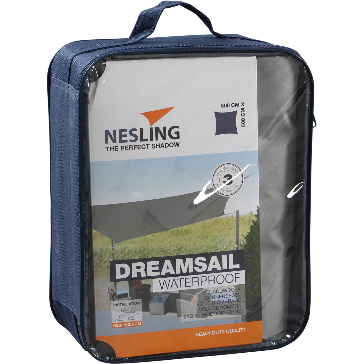 Nesling Sonnensegel Dreamsail Grau 500 cm x 500 cm günstig online kaufen