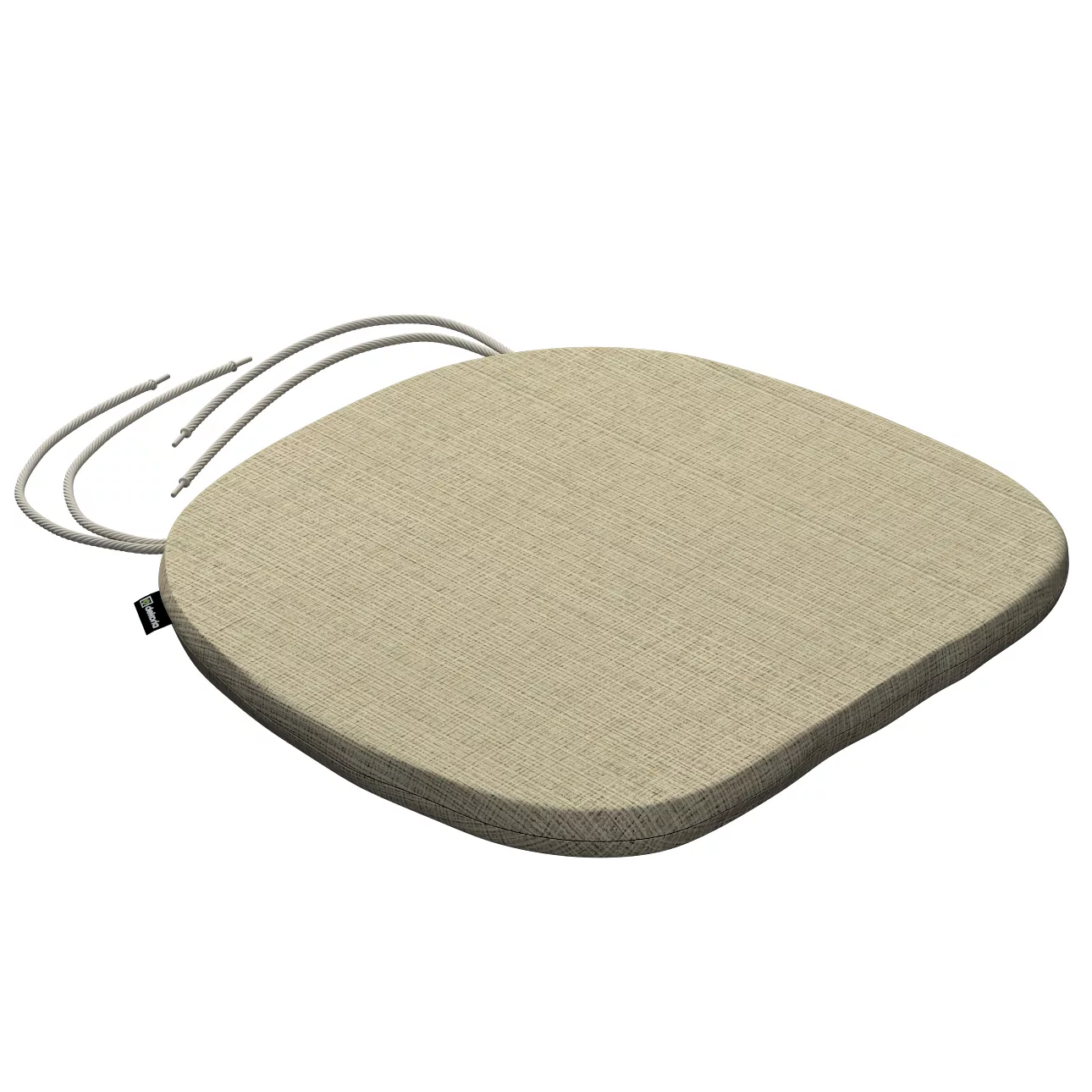 Stuhlkissen Marcus mit Bindeschnur, beige-creme, 40 x 37 x 2,5 cm, Living ( günstig online kaufen