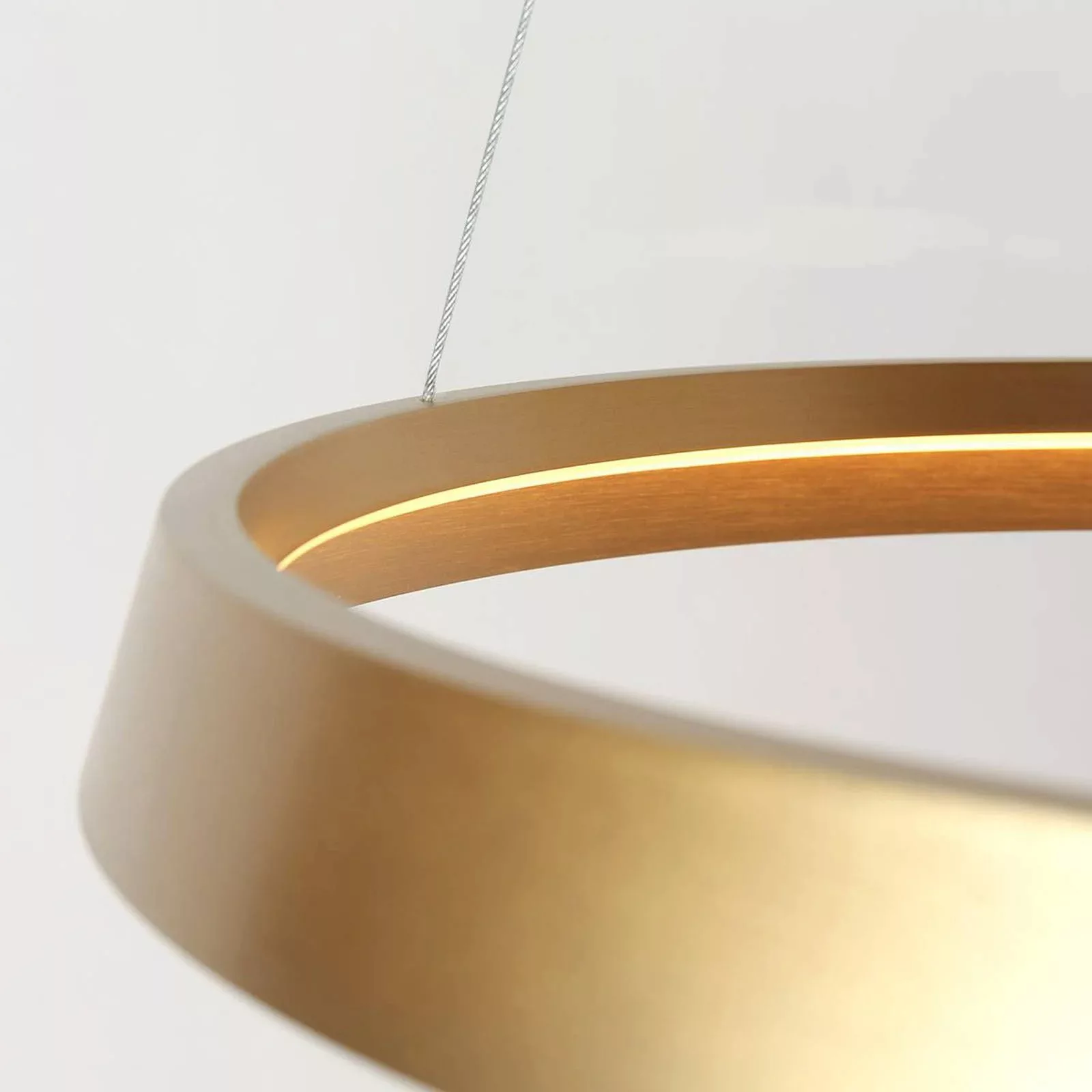 LED Pendelleuchte Ringlux in Gold 50W 4000lm günstig online kaufen