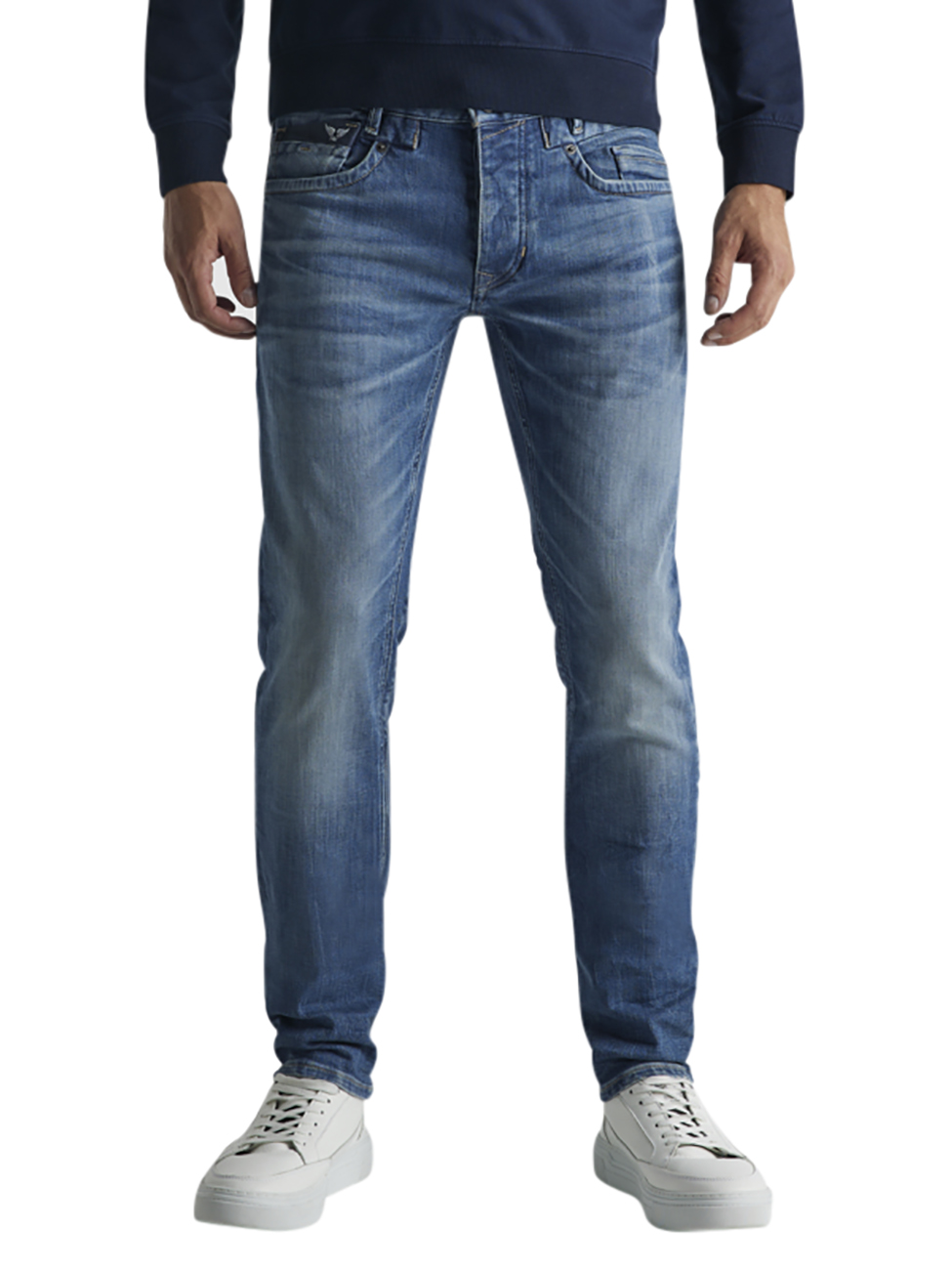 PME Legend Herren Jeans COMMANDER 3.0 - Relaxed Fit - Blau - Fresh Mid Blue günstig online kaufen