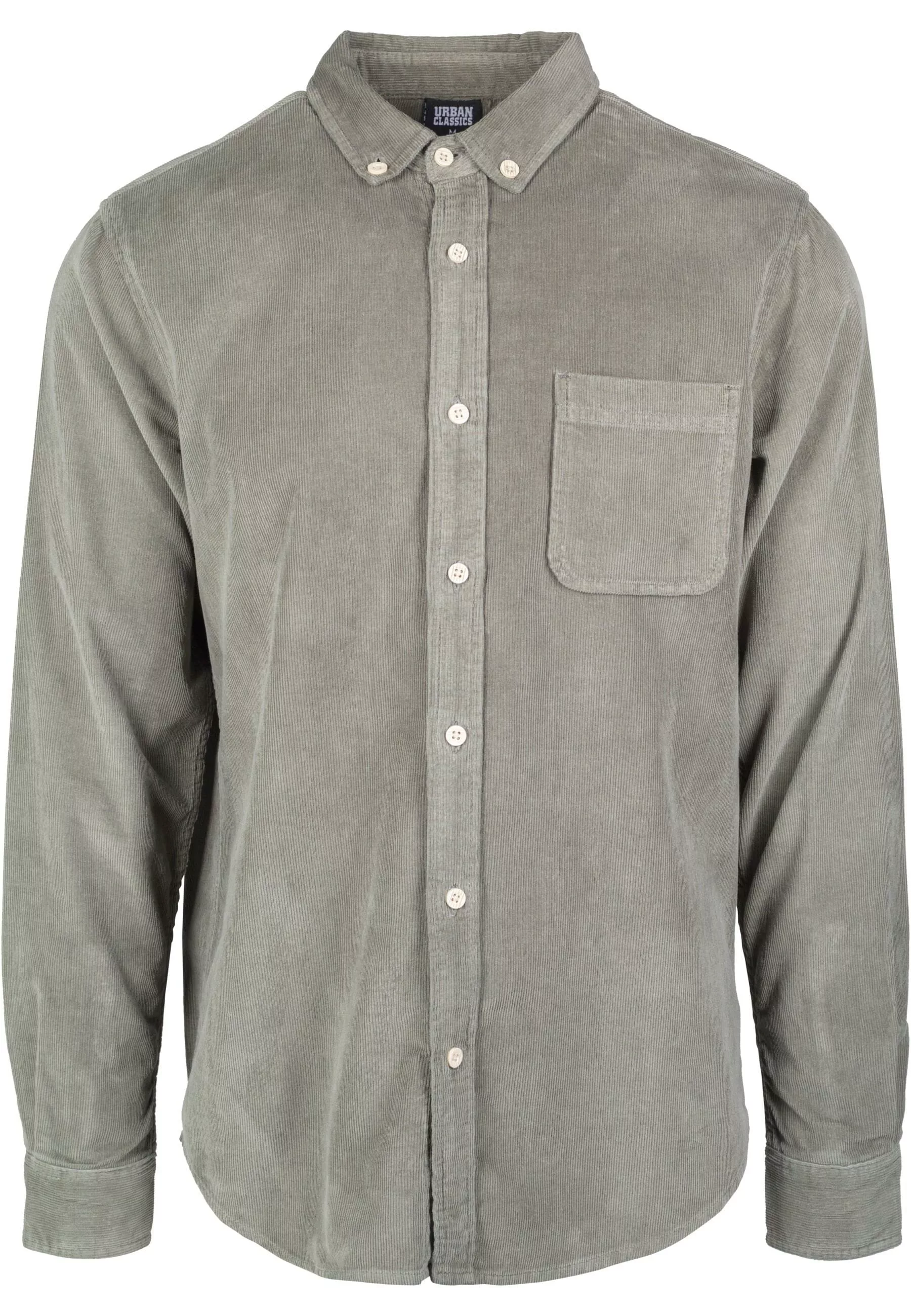 URBAN CLASSICS Langarmhemd "Urban Classics Herren Corduroy Shirt", (1 tlg.) günstig online kaufen